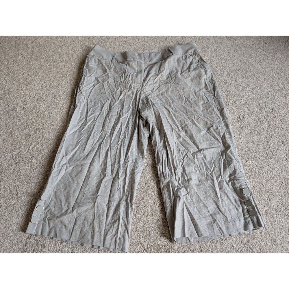 Lane Bryant The Laney Pants Size 20 NWT Beige Linen Blend
